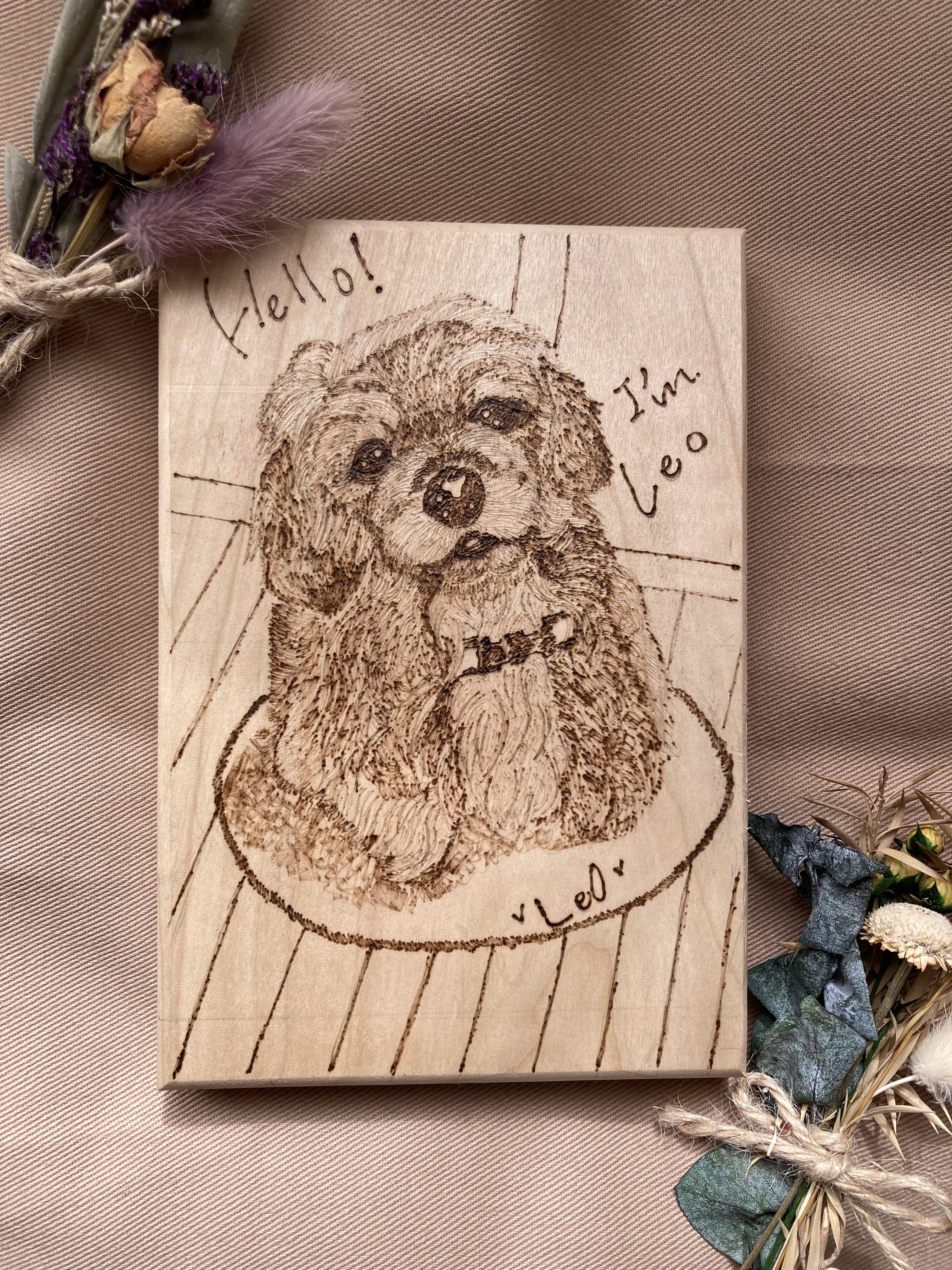 オリジナルポートレイトL わんちゃんねこちゃん描きます！ 11,400円