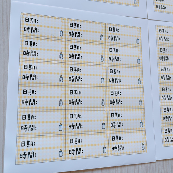 寶寶貼紙 擠奶 日期 時間 貼紙 4*2公分 一份72枚 第4張的照片