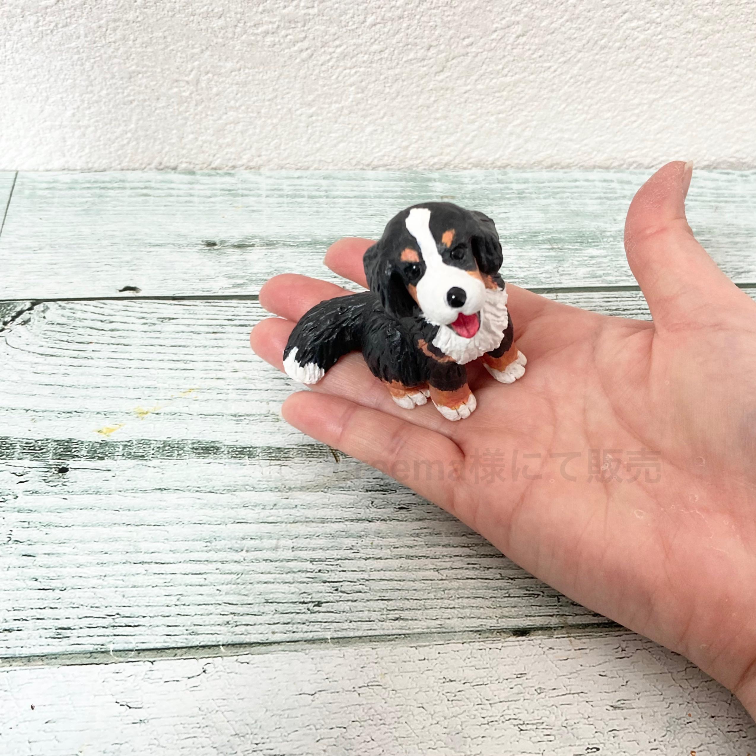 メモホルダーにもなるわんちゃん バーニーズマウンテンドッグ 犬 置物 