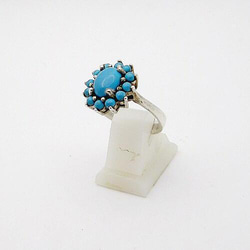 サンプル品！亀さんデザインのターコイズ（トルコ石）のシルバー925製