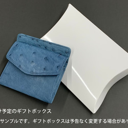 日本製　上質　クライン・カルー　オーストリッチ　財布　コンパクトウォレット　エキゾチックレザー　 5枚目の画像