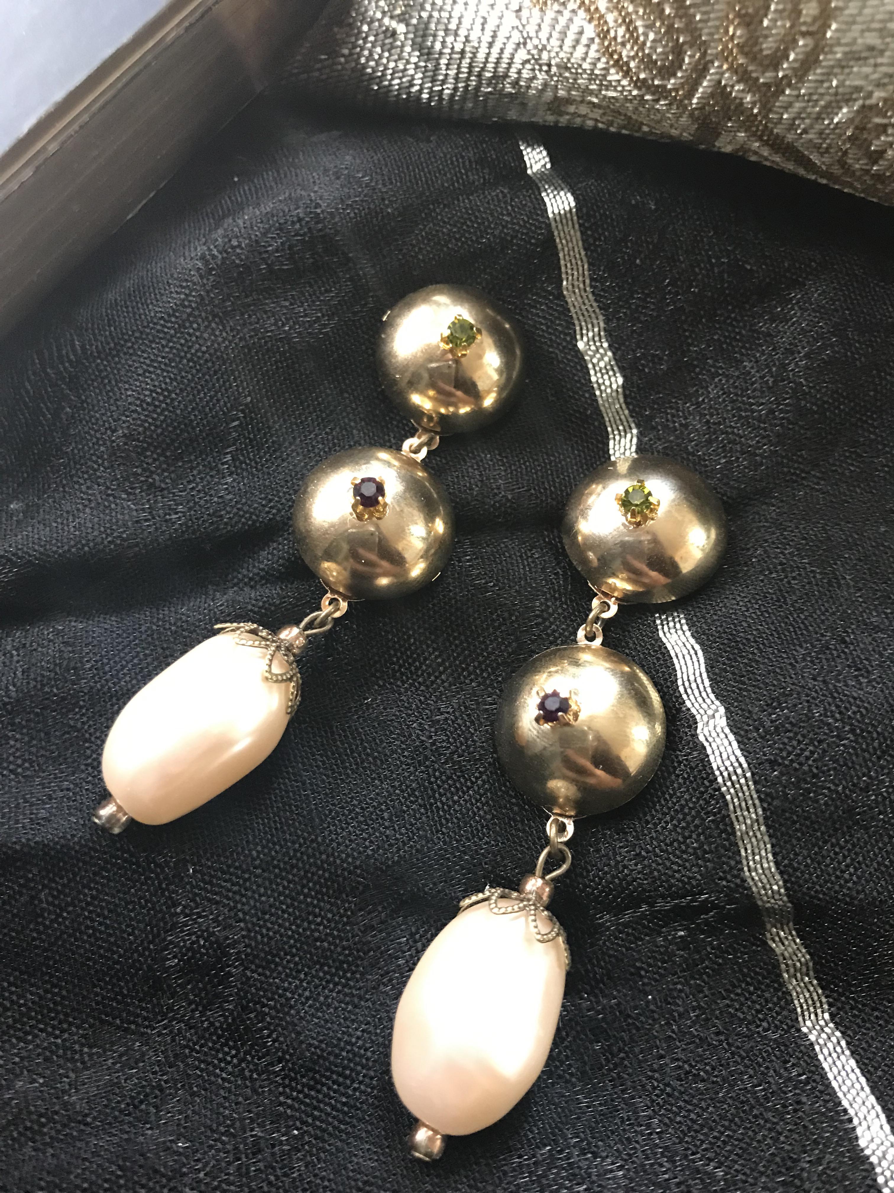 ドイツ製ウィンテージパールピアス Density