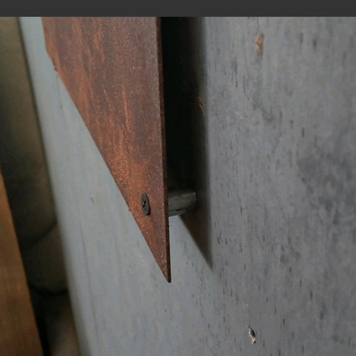 錆び看板 鉄板表札 アイアン 表札 看板 壁付け 錆び エイジング