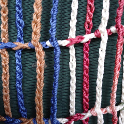 母の日の贈り物、手編みシルク鎖編み【染ノ遊ビ】 4枚目の画像