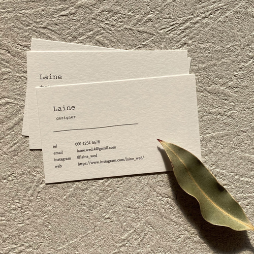 7種のデザイン◇ショップカード / アクセサリー台紙 / 名刺