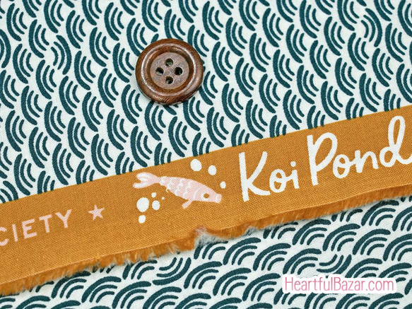 USAコットン(110×50) RUBY STAR SOCIETY Koi Pond ミニせいがいは 3枚目の画像