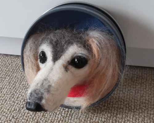 羊毛フェルト ベッタン子 サルーキ犬 羊毛フェルト olive 通販