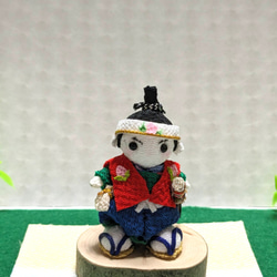 ちりめん細工の桃太郎 ✾ 五月人形✾ 　初節句のお祝いにも！ 　 即納できます！ 4枚目の画像