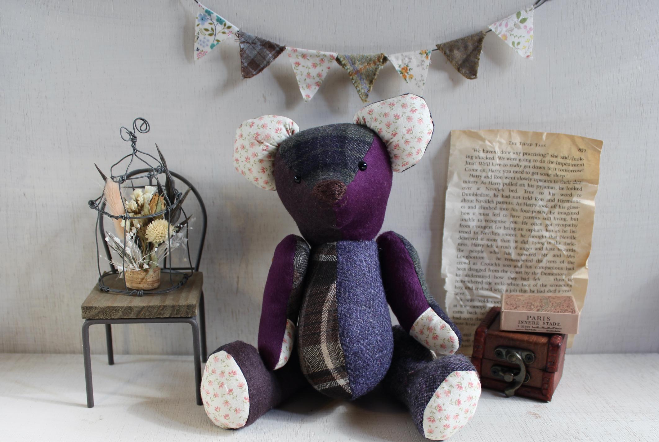 イギリス　カシミアウールのテディベア