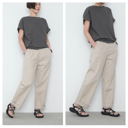 「CALEE ワークパンツ　グレー＆ベージュ色　セット！」 CALEE ワークパンツグレー＆ベージュ色セット！」