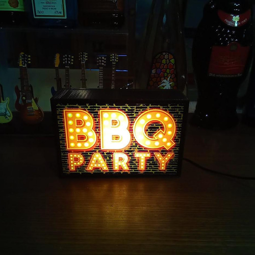 BBQ バーベキュー 焼肉 アウトドア レトロ 看板 置物 雑貨 ライトBOX BBQ バーベキュー 焼肉 アウトドア キャンプ 店舗 自宅 ガレージ