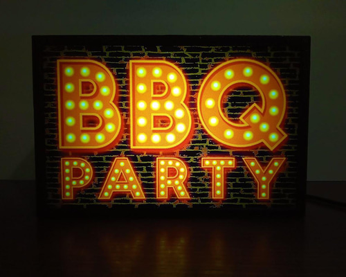 BBQ バーベキュー 焼肉 アウトドア キャンプ 看板 置物 雑貨 ライトBOX BBQ バーベキュー 焼肉 アウトドア キャンプ 看板 置物 雑貨