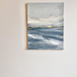 BORDERLESS - アート　絵画　シンプル　スタイリッシュ　ミニマル　グレー　淡い色　ホワイト　ベージュ　青　空 7枚目の画像