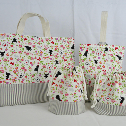 ハンドメイド♡入園入学6点セット不思議の国のアリス