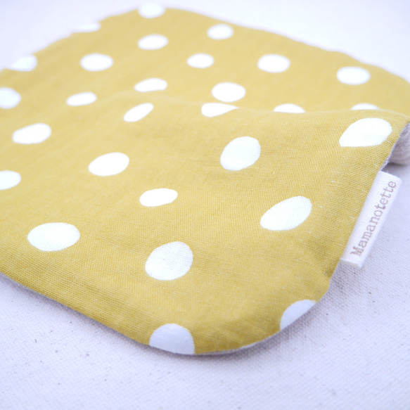 ふわもこハンカチ｜フレンチドット-French Dots-｜L・20×20cm｜ガーゼハンカチ｜ハンドタオル｜ギフト 7枚目の画像