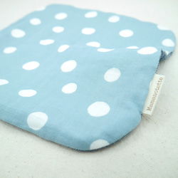 ふわもこハンカチ｜フレンチドット-French Dots-｜L・20×20cm｜ガーゼハンカチ｜ハンドタオル｜ギフト 8枚目の画像