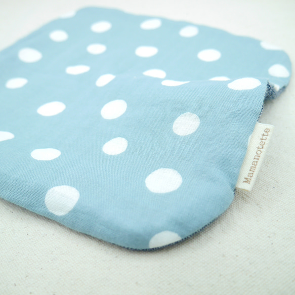 ふわもこハンカチ｜フレンチドット-French Dots-｜L・20×20cm｜ガーゼハンカチ｜ハンドタオル｜ギフト 8枚目の画像