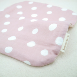 ふわもこハンカチ｜フレンチドット-French Dots-｜L・20×20cm｜ガーゼハンカチ｜ハンドタオル｜ギフト 6枚目の画像