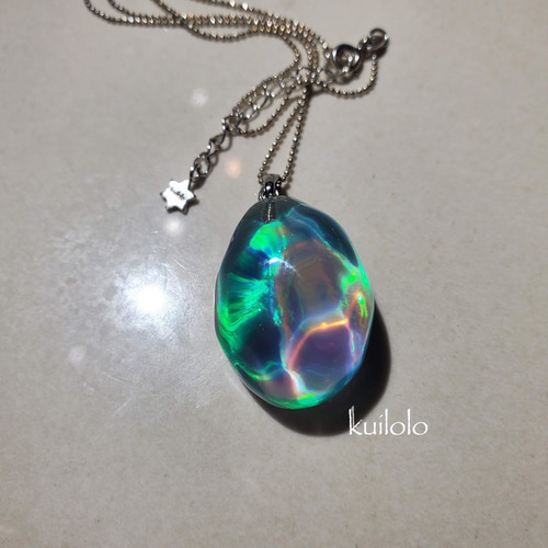 受注販売 星の欠片クリスタルペンダント(ハイブリッドオパール 