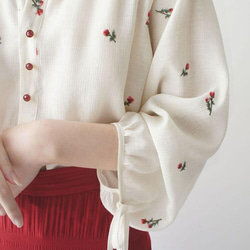 春の福袋  母の日ャツ カジュアル シャツ ストライプ シャツ レディース 白い シャツ 韓国 ブラウス ブラウス オフ 11枚目の画像