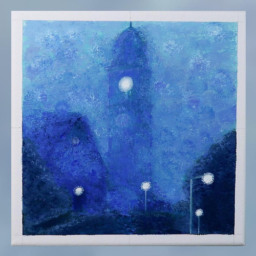 油絵 完全 絵画 原画 再販可『天使の祈り』