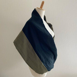 日本製造♡高品質蓬鬆平板雙層紗質圍脖♡卡其色、黑色、沙米色 第8張的照片