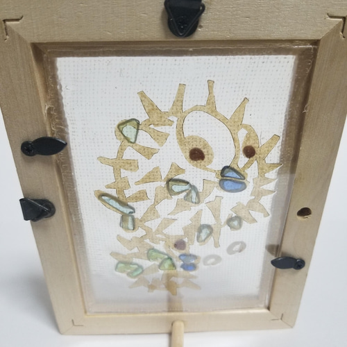 シーグラスアート 028 フグ 切り絵 WaMo 通販 13609879｜Creema