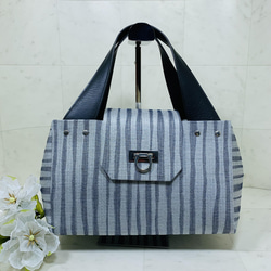 ハンドメイド ミロス miros ツィード ハンドバッグ ハンドバッグ