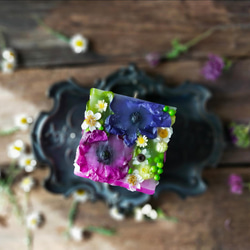天然精油100% ソイワックス使用 春の訪れを知らせるお花 アネモネ  ボタニカルキャンドル 4枚目の画像