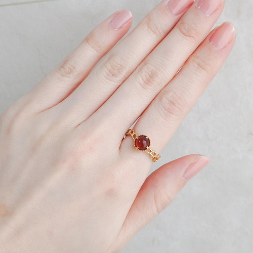 1点物リング・赤瑪瑙 指輪・リング Baroque Bright 通販