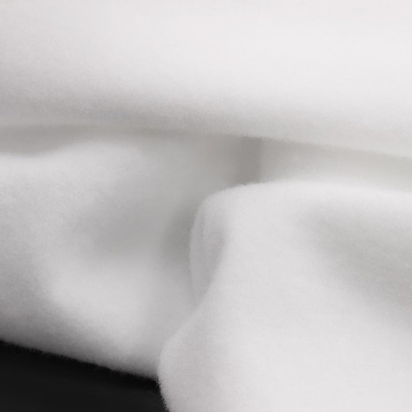 【10cm単位販売】20×16/2両面起毛加工フラン ネル生地 スノーホワイト｜吸収｜布ナプキンsm-600-90巾 7枚目の画像
