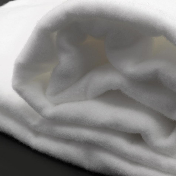 【10cm単位販売】20×16/2両面起毛加工フラン ネル生地 スノーホワイト｜吸収｜布ナプキンsm-600-90巾 6枚目の画像