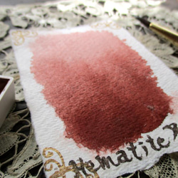 *♥*香る水彩絵具*Bordeaux Red Hematite *Natural Attar Watercolor♥* 3枚目の画像