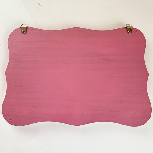 華やかピンク♡ピアノ鍵盤模様のウェルカムボード トールペイント