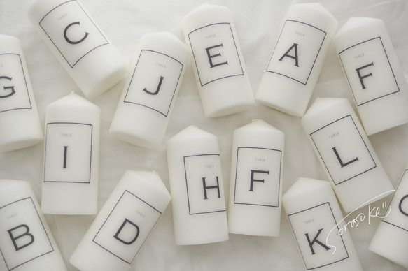 テーブルナンバー キャンドル 選べるテーブルナンバーキャンドル10本セット その他オーダーメイド