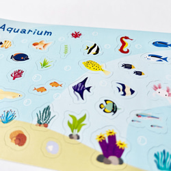 Original Design White Sticker - Aquarium by Seed Cone 3枚目の画像