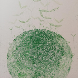 銅版画作品 「こけだま」 6枚目の画像