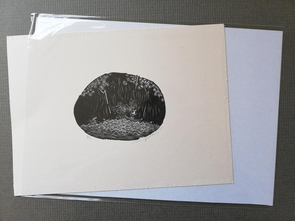 銅版画作品 「こけだま」 8枚目の画像