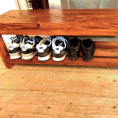 ベンチ シューズラック 収納 玄関 ナチュラルスタイル ソファ・ベンチ