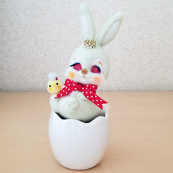 メルヘン♡レトロなウサギさん(ミント) ～ Easter bunny version～ 1枚目の画像