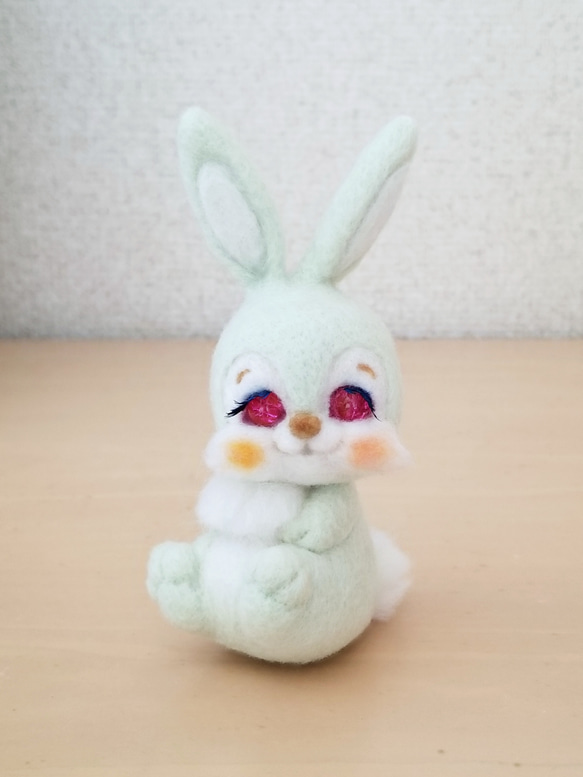 メルヘン♡レトロなウサギさん(ミント) ～ Easter bunny version～ 2枚目の画像