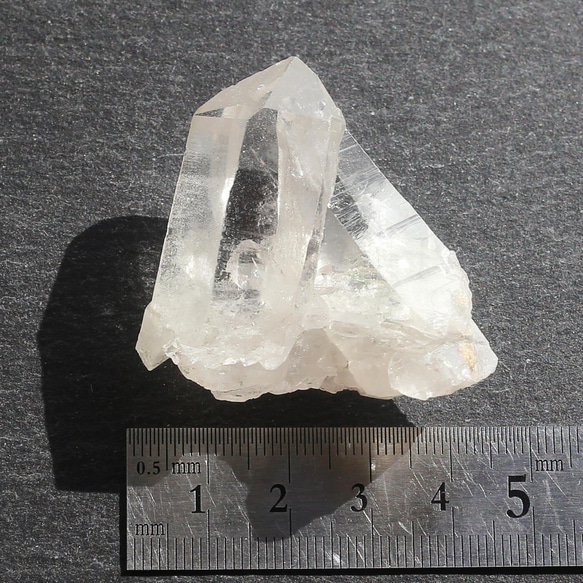 レインボー入り クローライトインクォーツ 天然石 水晶 原石 鉱物 クラスター 18枚目の画像