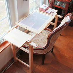 刺繍デスク D45(スリム型)【刺繍枠バー4800・サイドテーブル3000付属