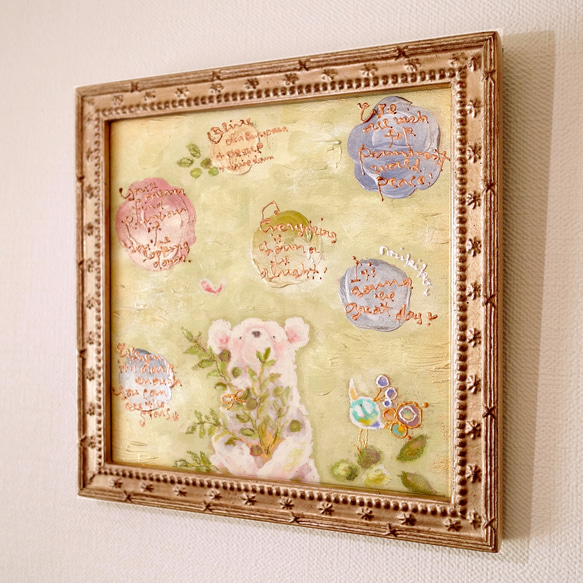 原画・olive〜幸せを運ぶ木（額装）・受注制作 2枚目の画像
