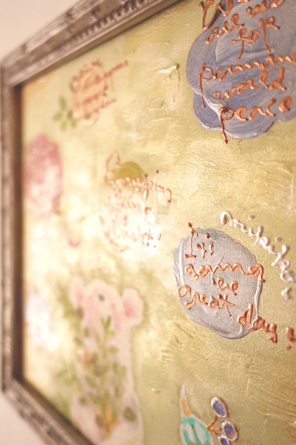 原画・olive〜幸せを運ぶ木（額装）・受注制作 3枚目の画像