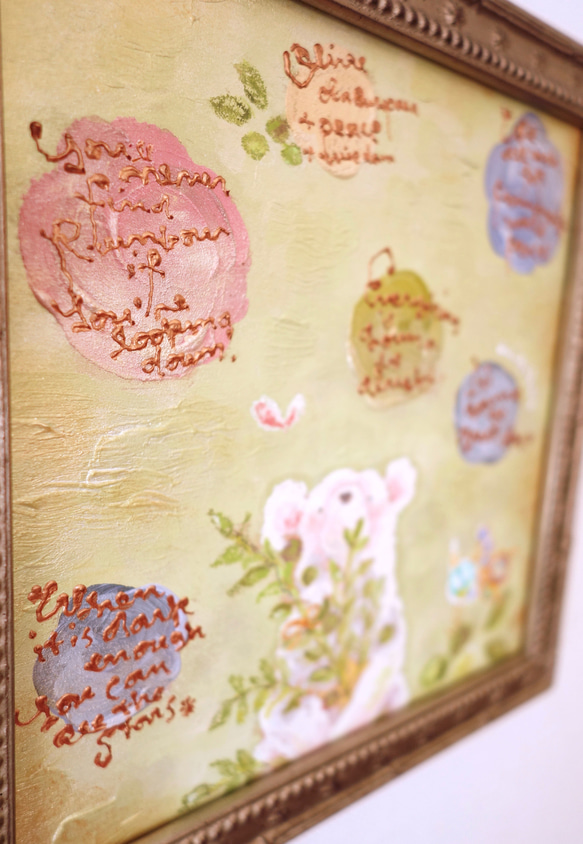 原画・olive〜幸せを運ぶ木（額装）・受注制作 4枚目の画像