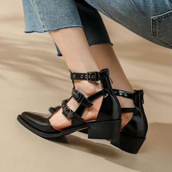 [交貨日期 35-45 天] ★22 春夏新品★ Gladiator Sandals Lady 2color 22-24.5 尺 第10張的照片