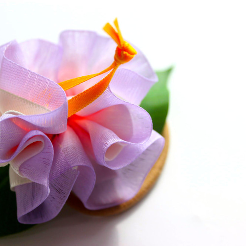 ハイビスカス・ヘアゴム／オーガンジー4個セット／フラに浴衣に  