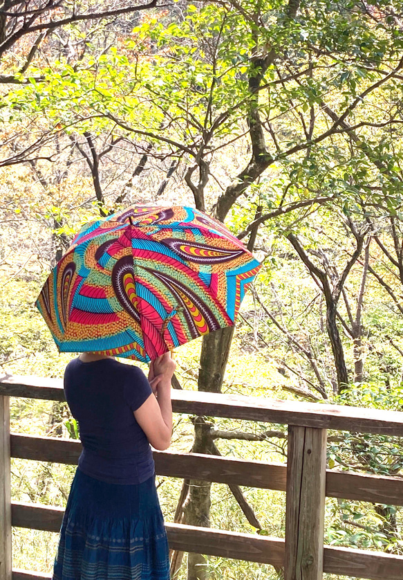 アフリカン プリント 小さな日傘 傘・日傘 chochokuukan 通販｜Creema  