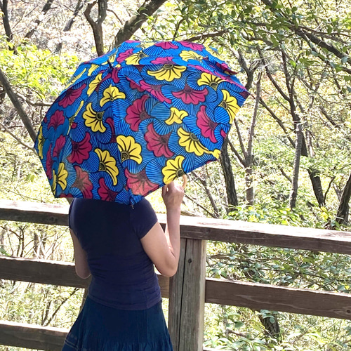 アフリカン プリント 小さな日傘 傘・日傘 chochokuukan 通販｜Creema  